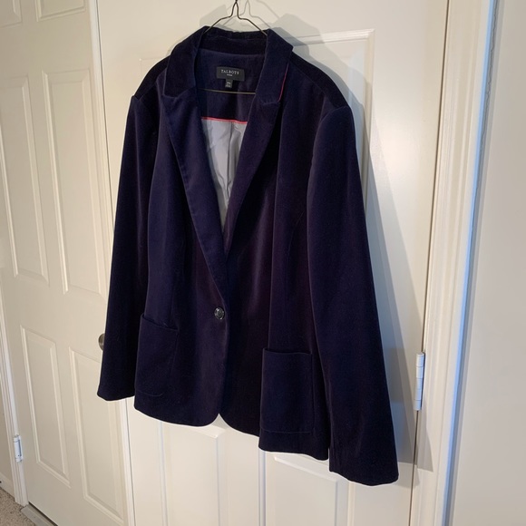 Talbots Jackets & Blazers - Talbots blue velvet jacket size 24